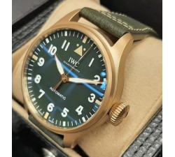 IWC Big Pilot Pilot's Watch 43 Spitfire Bronze Green Dial IW329702 NEW