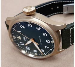 IWC Big Pilot Pilot's Watch 43 Spitfire Bronze Green Dial IW329702 NEW