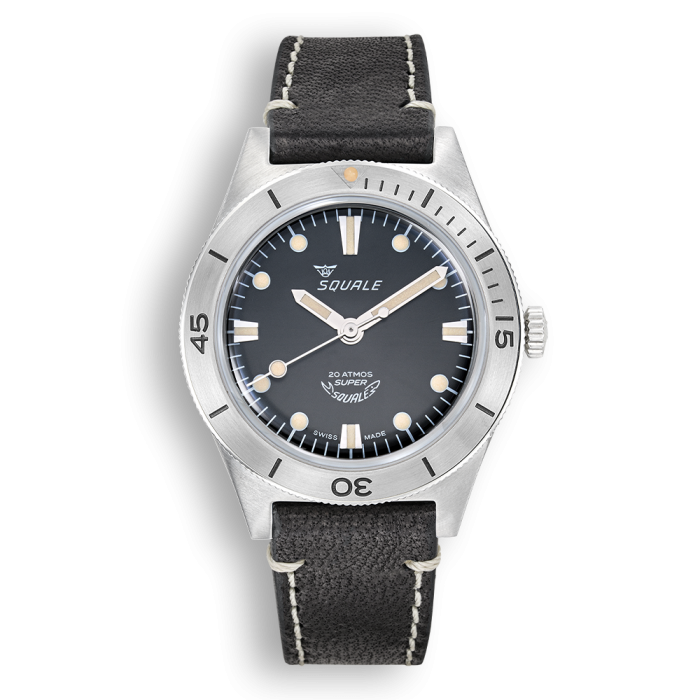 Squale Super-Squale Sunray Black Leather SUPERSSBK.PN