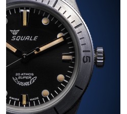 Squale Super-Squale Sunray Black Leather SUPERSSBK.PN