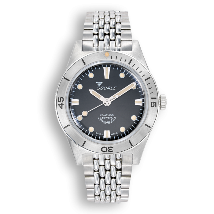 Squale Super-Squale Sunray Black Bracelet SUPERSSBK.AC