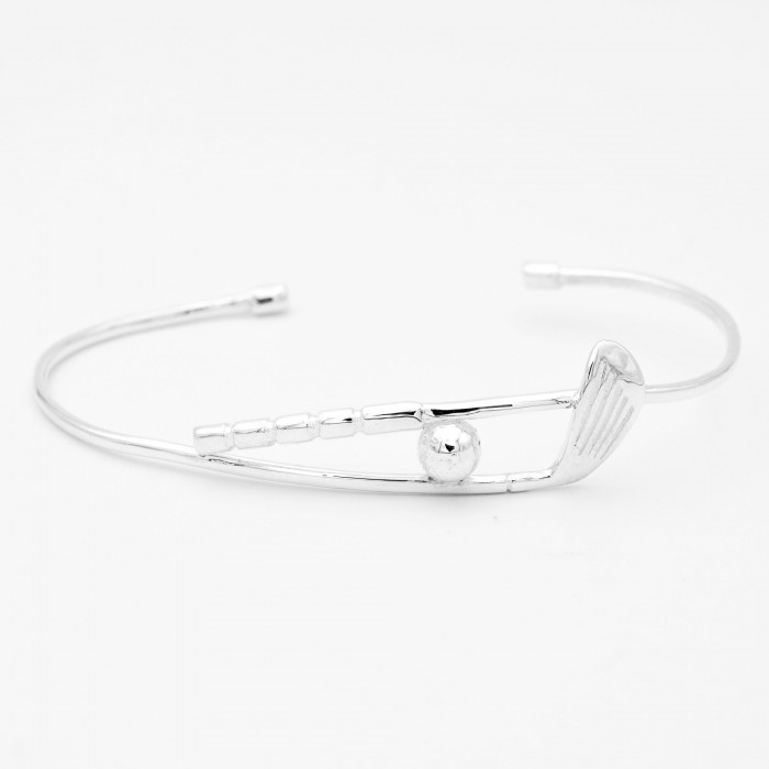 Bracciale mazza da golf in argento 925