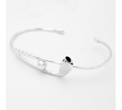 Bracciale mazza da golf in argento 925