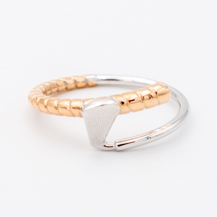 Anello mazza da golf con diamante in oro rosa 18Kt - DIENNECI GIOIELLI