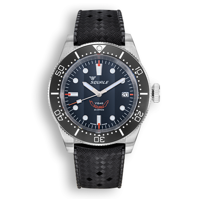 Squale 1545 Black Rubber 1545BKBKC.HT