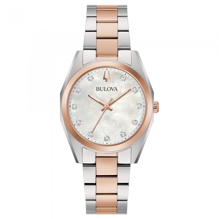 Bulova surveyor lady diamonds 98P207