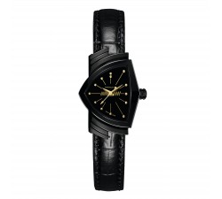 Hamilton ventura s quartz black & gold H24201730