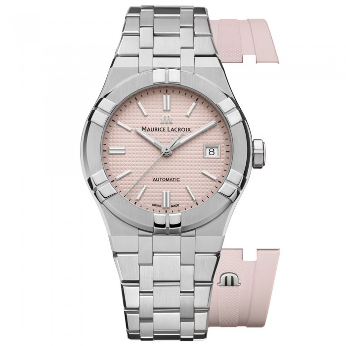 Maurice Lacroix AIKON Automatic 39mm Limited Edition Rosa AI6007-SS00F-530-E Doppio cinturino