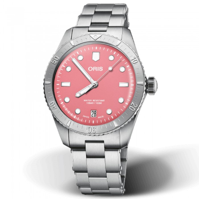 Oris Divers Sixty-Five Cotton Candy rosa 01 733 7771 4058-07 8 19 18