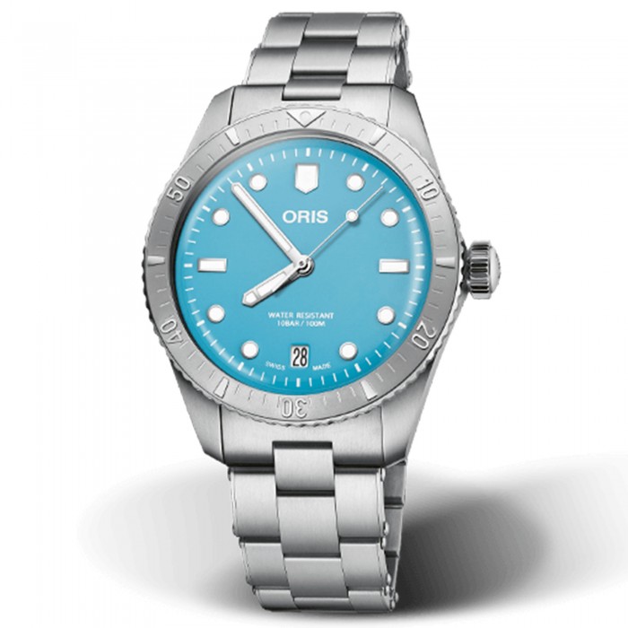 Oris Divers Sixty-Five Cotton Candy azzurro 01 733 7771 4055-07 8 19 18