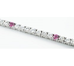 Bracciale Tennis Diamanti Ct.4,06 in oro 18Kt - DIENNECI GIOIELLI