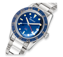 Squale Sub-39 GMT Vintage Blue Bracelet SUB-39GMTB.BR22