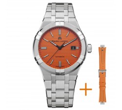 Maurice Lacroix AIKON Automatic 42mm Limited Edition Arancio AI6008-SS00F-530-E Doppio cinturino