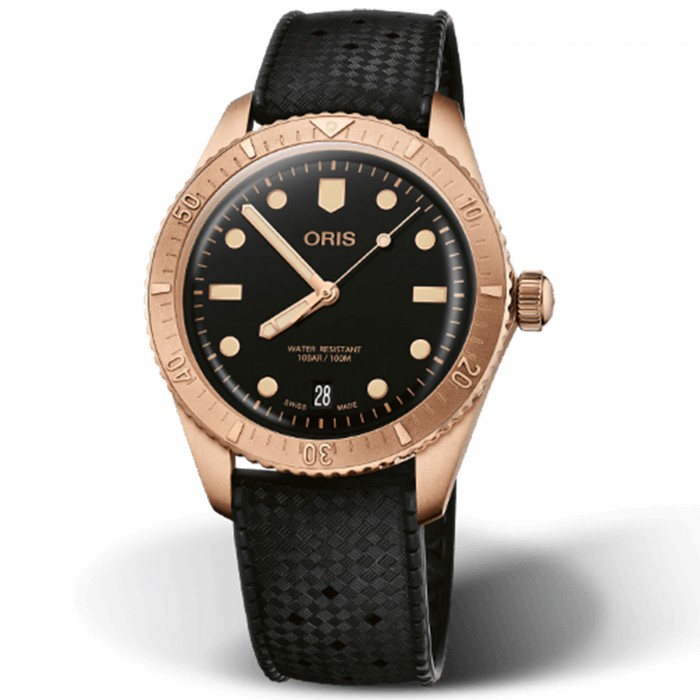 Oris Divers sixty five date cotton candy sepia 01 733 7771 3154-07 4 19 18BR
