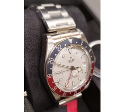 Tudor Black Bay GMT White New stickers 79830RB + textile strap