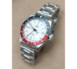 Tudor Black Bay GMT White New stickers 79830RB + textile strap