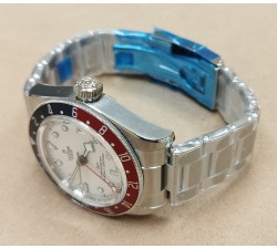 Tudor Black Bay GMT White New stickers 79830RB + textile strap