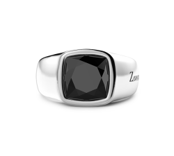 Anello Zancan in argento 925 chevalier con onice ESA006