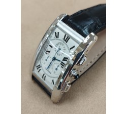 Cartier Tank Américaine Chronograph Oro bianco 18kt Quartz 2312