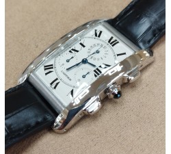 Cartier Tank Américaine Chronograph Oro bianco 18kt Quartz 2312