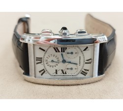 Cartier Tank Américaine Chronograph Oro bianco 18kt Quartz 2312