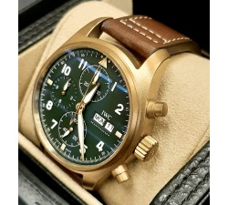 IWC Pilot Spitfire Chronograph Bronzo NEW IW387902