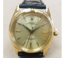 Rolex Oyster Perpetual 34 18kt Gold Vintage Very rare 6565