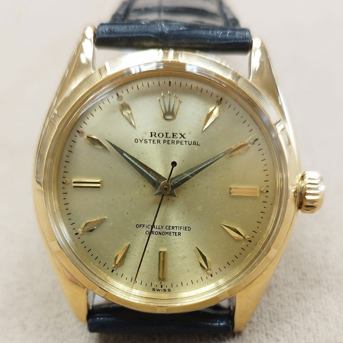 Rolex Oyster Perpetual 34 18kt Gold Vintage Very rare 6565