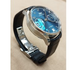 IWC Portuguese Automatic Portugieser Automatic 7 days power reserve blu dial IW500710 NEW