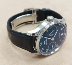 IWC Portuguese Automatic Portugieser Automatic 7 days power reserve blu dial IW500710 NEW