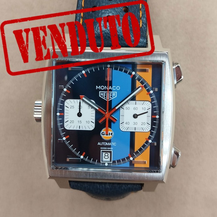 TAG Heuer Monaco Calibre 11 GULF Racing Special Edition Steve McQueen NOS CAW211R.FC6401C