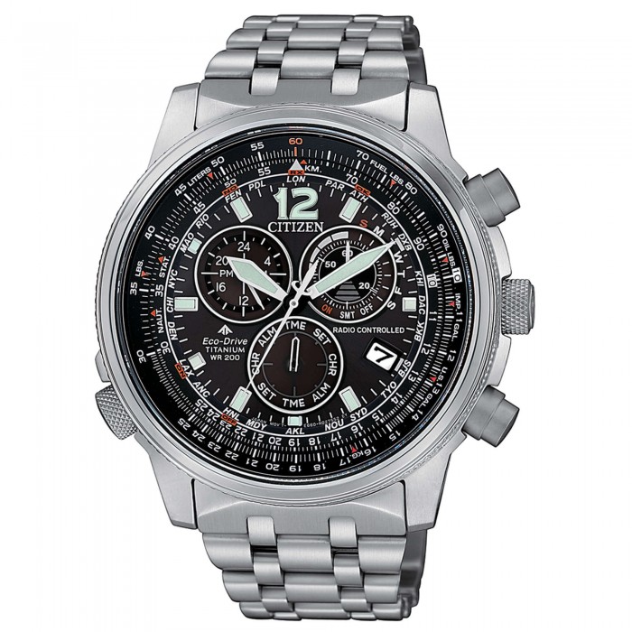 Citizen Radiocontrollato Crono Pilot Super Titanio CB5850-80E