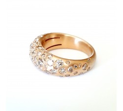 Anello Diamanti ct. 1,95 light brown in oro 18Kt Fani Gioielli