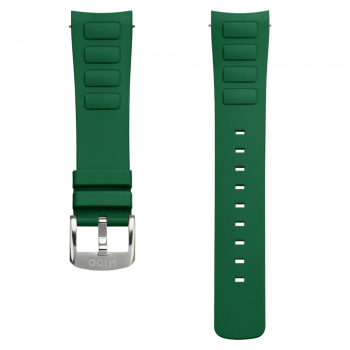 Cinturino in gomma verde per MIDO multifort tv big date M852019156 Cinturino in gomma verde per MIDO multifort tv big date M852019156