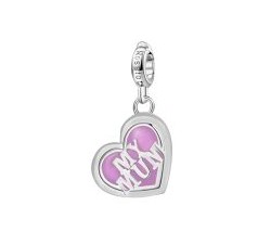 Ciondolo Cuore My Mum in argento 925 Rosato Storie RZ059R