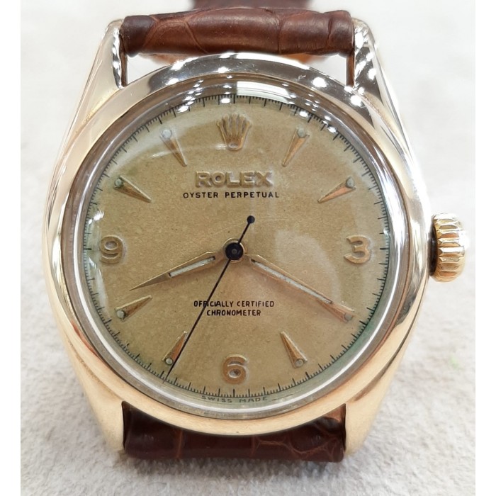 Rolex Oyster Perpetual Bubble Back Ref. 6084 18kt gold Rolex Oyster Perpetual Bubble Back Ref. 6084 18kt gold