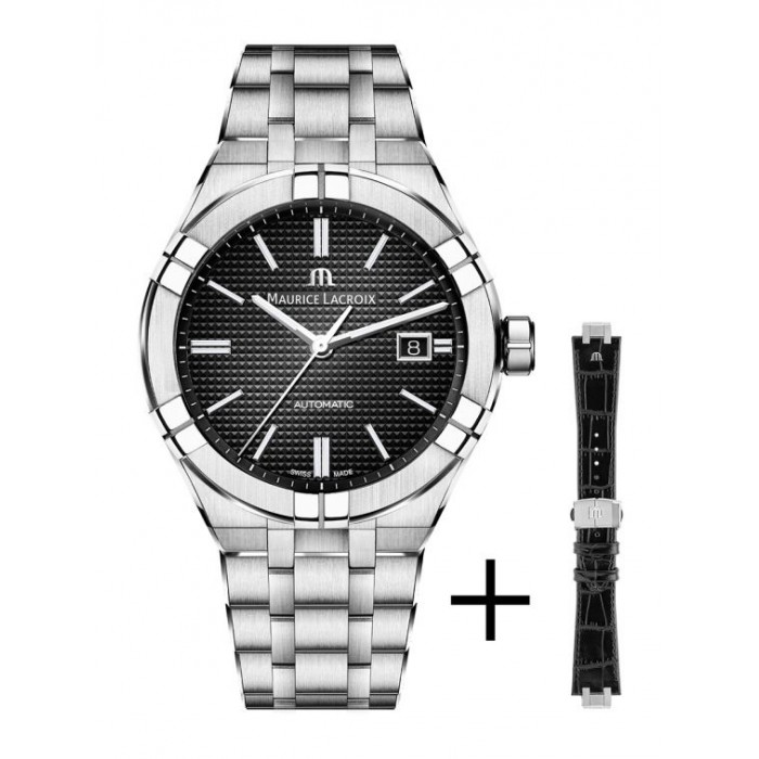 Maurice Lacroix AIKON Automatic 42mm AI6008-SS002-330-2 Doppio cinturino Maurice Lacroix AIKON Automatic 42mm AI6008-SS002-330-2 Doppio cinturino