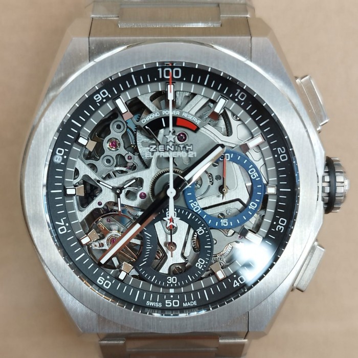Zenith Defy El Primero 21 Skeleton Chronograph Titanium Ref. 95.9000.9004/78.M9000 Zenith Defy El Primero 21 Skeleton Chronograph Titanium Ref. 95.9000.9004/78.M9000