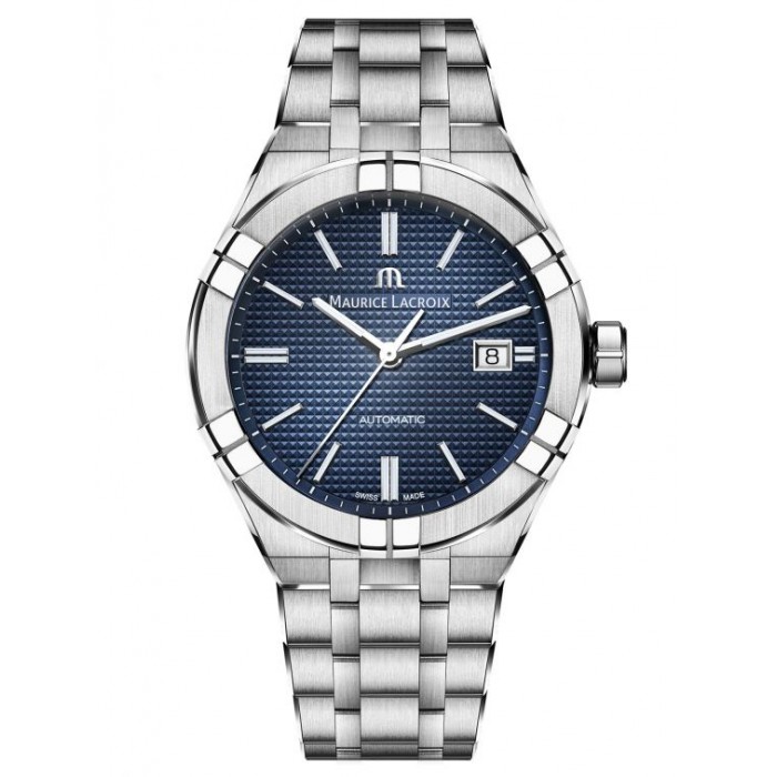 Maurice Lacroix AIKON Automatic Blu 42mm AI6008-SS002-430-2 Doppio cinturino Maurice Lacroix AIKON Automatic Blu 42mm AI6008-SS002-430-2 Doppio cinturino