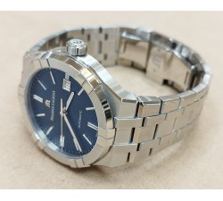 Maurice Lacroix AIKON 42 Blue Full Set Official Dealer AI6008-SS002-430-1