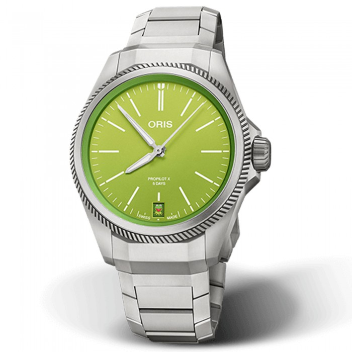 Oris ProPilot X Kermit Edition Calibre 400 01 400 7778 7157-set Oris ProPilot X Kermit Edition Calibre 400 01 400 7778 7157-set