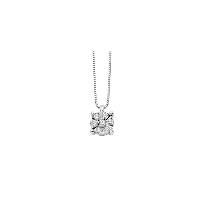 Pendente in oro bianco 18Kt punto luce pavè con diamanti LPF10475.003 DonnaOro Luce Pendente in oro bianco 18Kt punto luce pavè con diamanti LPF10475.003 DonnaOro Luce