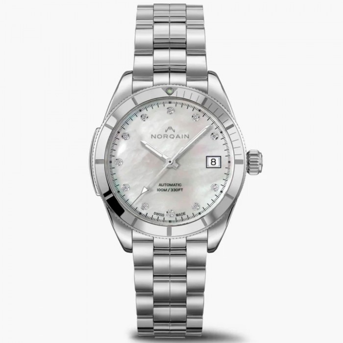 Norqain Adventure Sport 37 mm Madreperla con Diamanti Ref. N1800.08S14.W01 – Automatico Swiss Made
