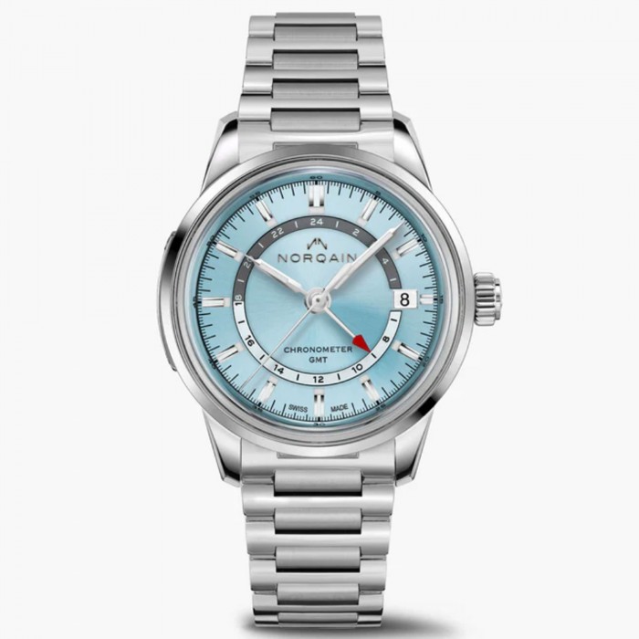 Norqain Freedom 60 GMT 40mm Ice Blue N2100.22S01.A01– Automatico COSC Manifattura