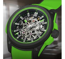 Norqain Wild One Skeleton 42 mm Gecko quadrante scheletrato