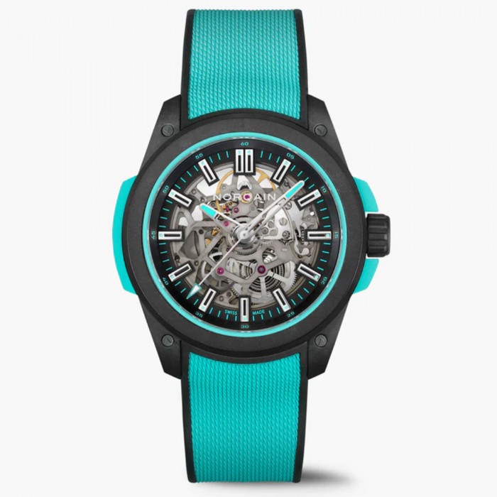 Norqain Independence Wild One Skeleton 42mm Turqoise NNQ3000QBQ1AS/B007 Norqain Independence Wild One Skeleton 42mm Turqoise NNQ3000QBQ1AS/B007