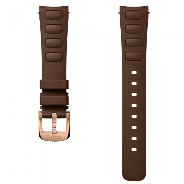Cinturino in gomma marrone per MIDO Multifort tv big date M852019218 Cinturino in gomma marrone per MIDO Multifort tv big date M852019218