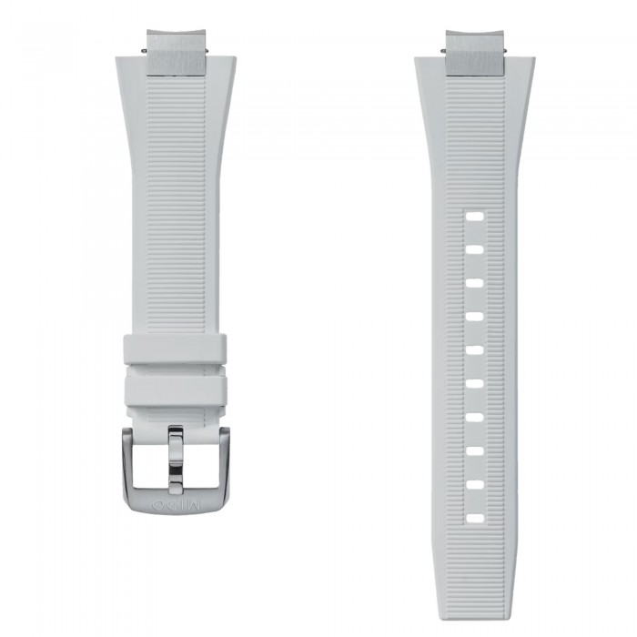 Cinturino in gomma bianco per MIDO Multifort 8 two crowns M852019674 Cinturino in gomma bianco per MIDO Multifort 8 two crowns M852019674