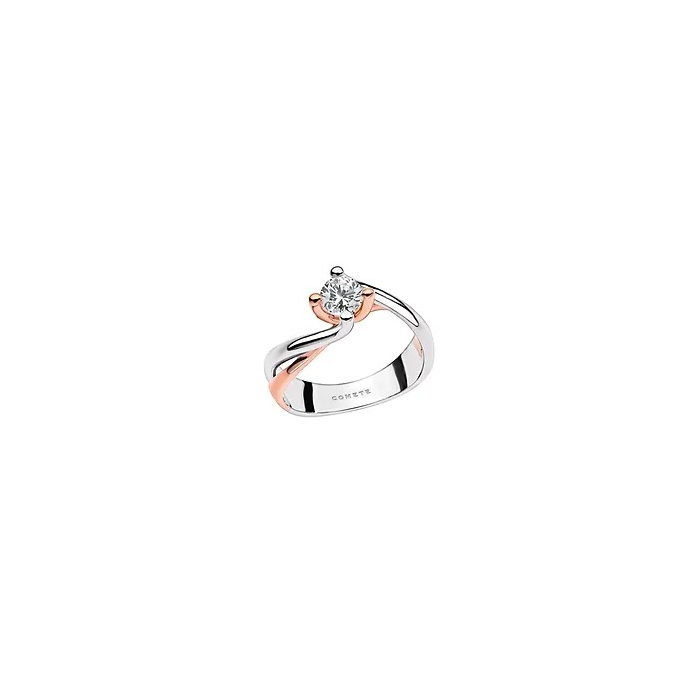 Solitario Bicolore in Oro 18Kt e Diamante 0,25 ANB 2371 COMETE GIOIELLI Solitario Bicolore in Oro 18Kt e Diamante 0,25 ANB 2371 COMETE GIOIELLI