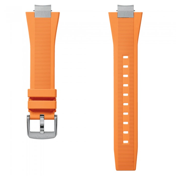 Cinturino in gomma arancio per MIDO Multifort 8 two crowns M852019672 Cinturino in gomma arancio per MIDO Multifort 8 two crowns M852019672